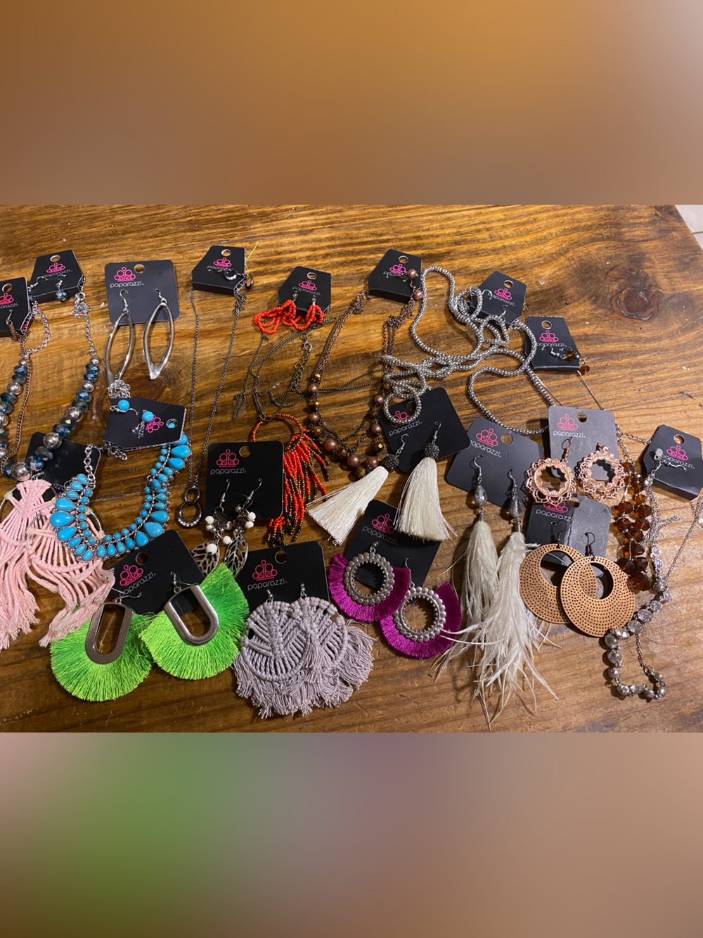 Paparazzi Assorted Necklace Sets and Statement Earrings Lot of 19